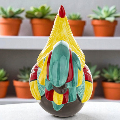 Figurka pojemnik ceramiczny z pokrywką kura 26 cm