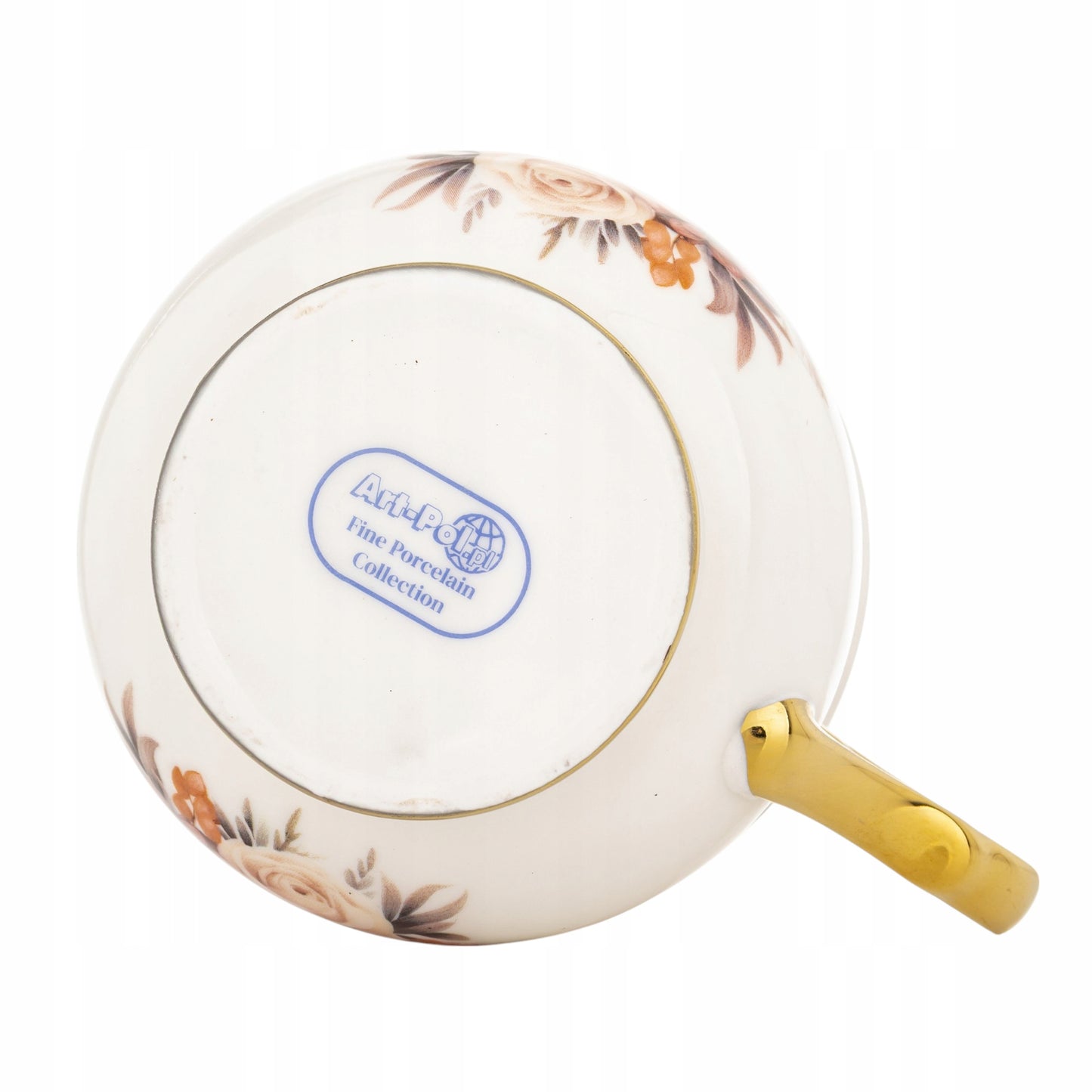 Kubek w pudełku porcelana 450 ml filiżanka wzór w kwiaty prezentowy