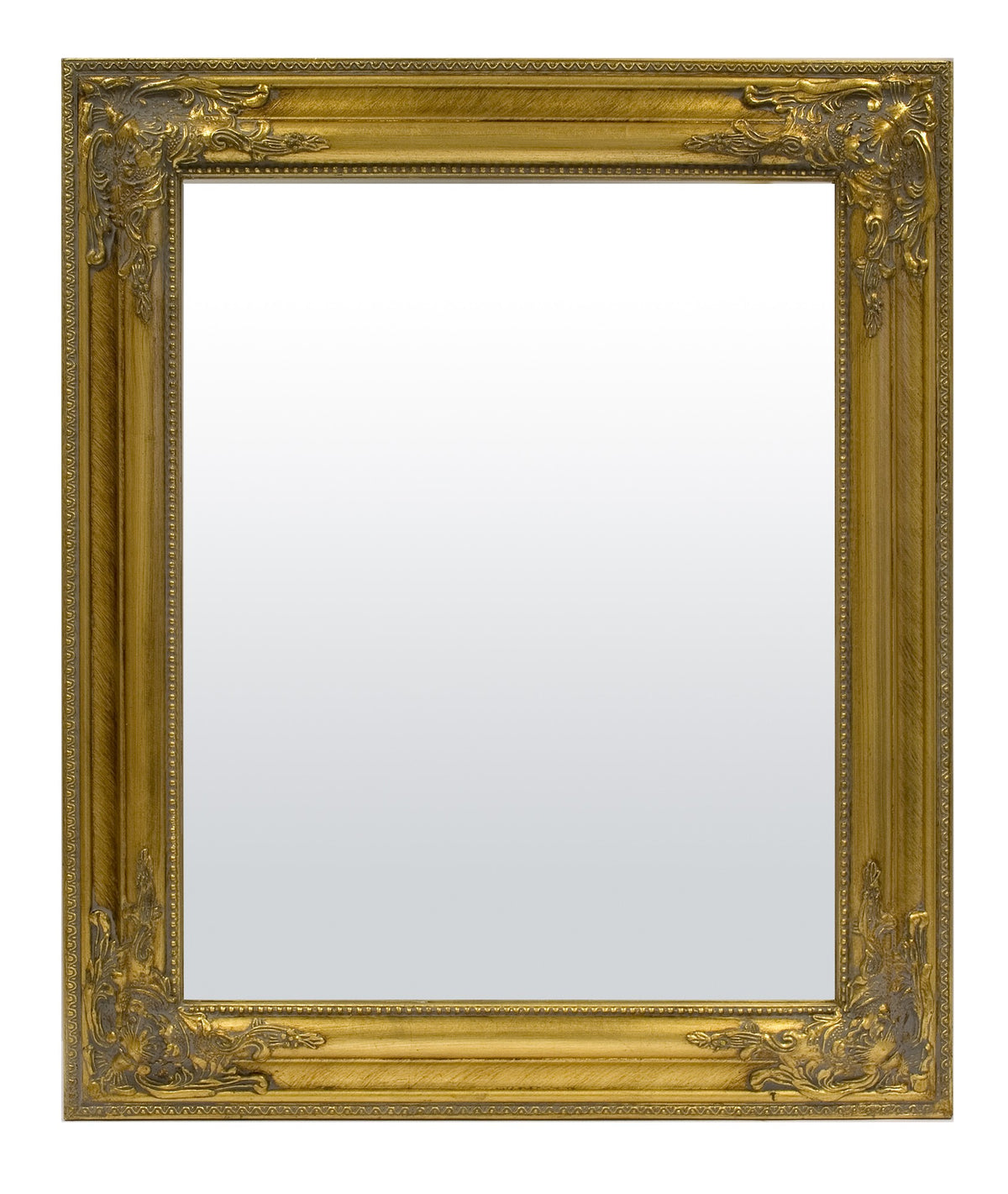 Lustro dekoracyjne złoty drewniana rama,szkło 55x65x3 RAMA 7 cm