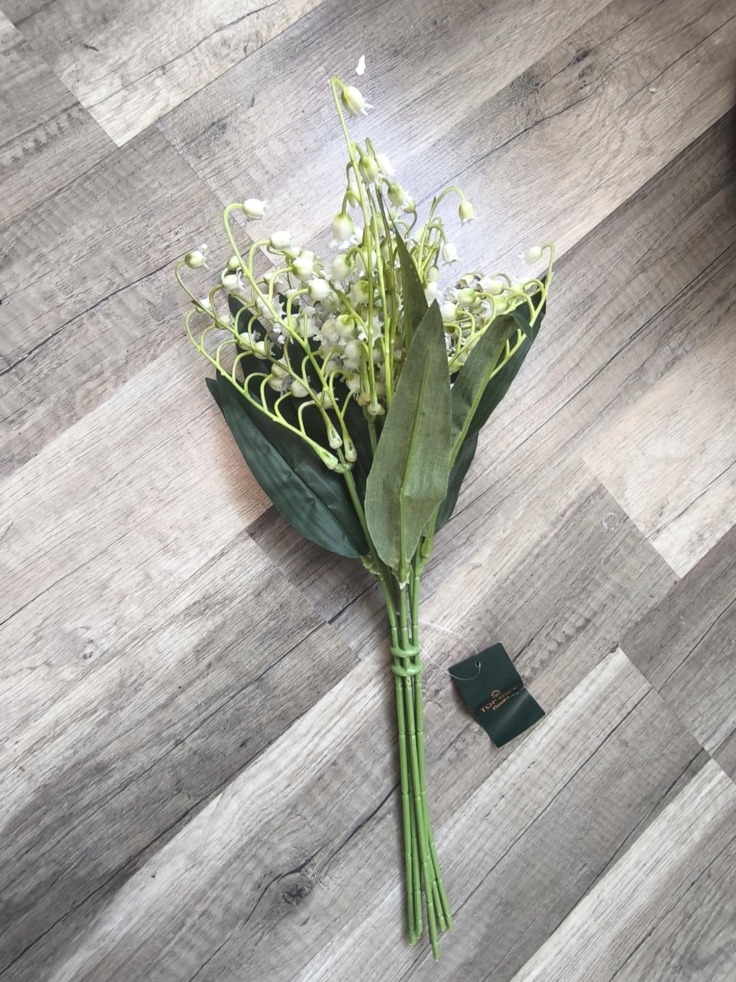 konwalie sztuczne bukiet gałązki konwalii jak żywe 39 cm