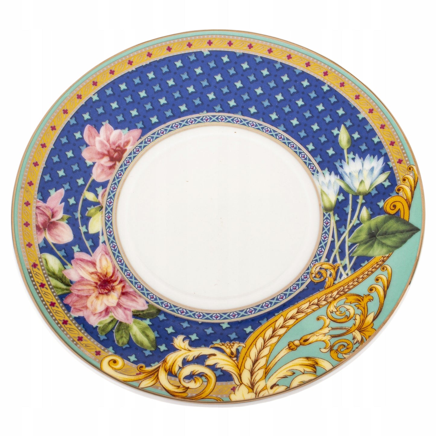 Zestaw Filiżanek ze Spodkiem 2 szt. 220 ml komplet porcelanowy kawowy