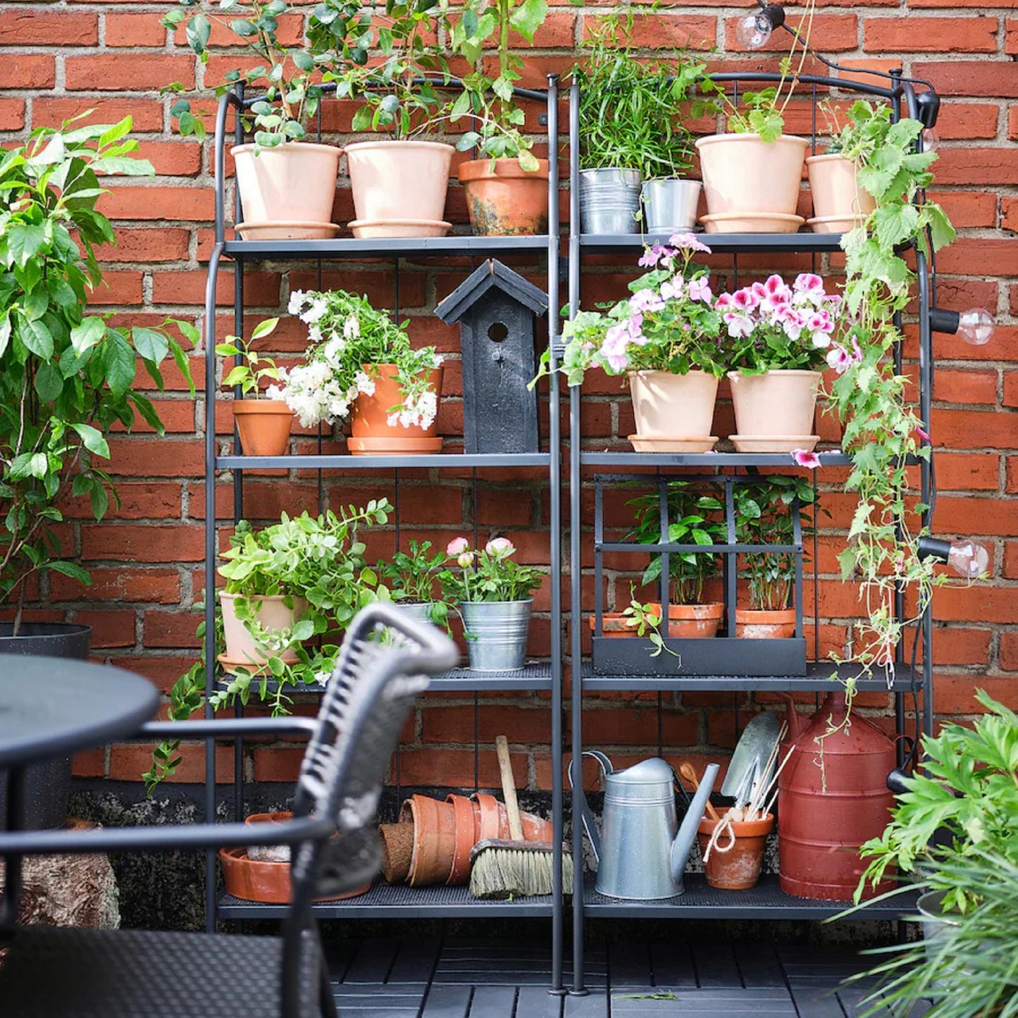 Kwietnik regał balkonowy szafka półki na balkon loft na książki rośliny