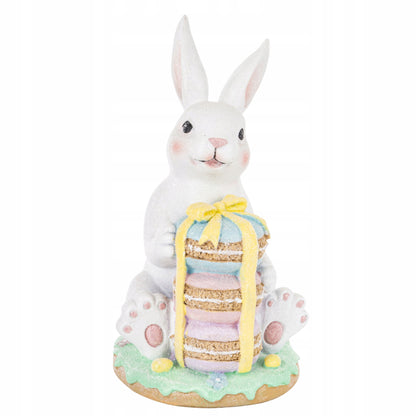 Figurka Królik Wielkanocny 28 cm dekoracja świąteczna ozdoba wielkanocna
