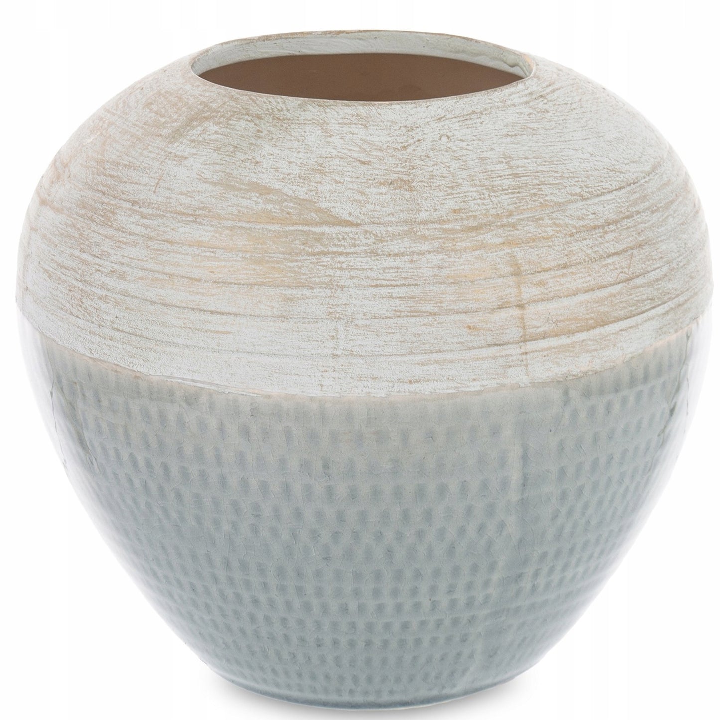 wazon na kwiaty dekoracyjny ceramika 16,5x18,5 cm ozdobny
