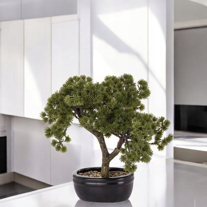 Sztuczne drzewko Bonsai w doniczce 31x30x24 naturalne wysoka jakość