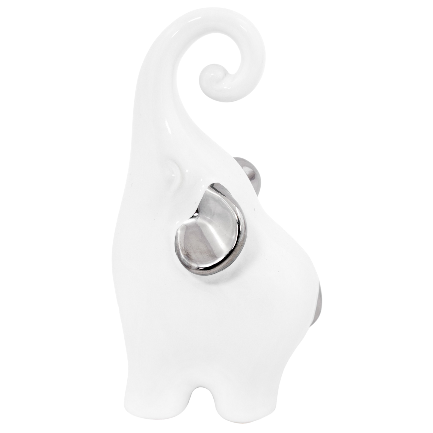 Słonik porcelanowy dekoracja ozdoba ceramika biały