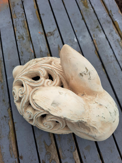 Figurka wielkanocna Królik zając 21 cm lampion