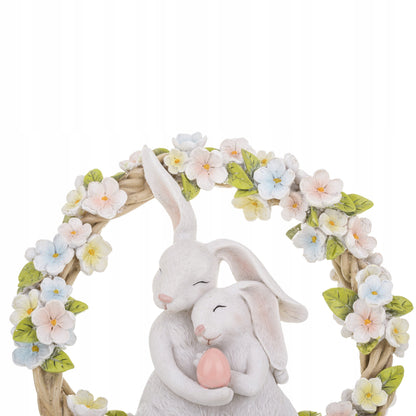 Króliczki figurka wielkanocna dekoracja wiosenna ozdoba zajączki 26 cm