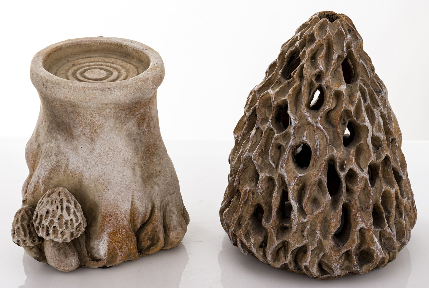 Dekoracja ceramiczna Art.dekoracyjny Grzyb szary,brązowy 34x15,5x15,5