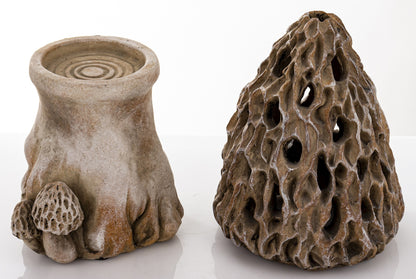 Dekoracja ceramiczna Art.dekoracyjny Grzyb szary,brązowy 34x15,5x15,5