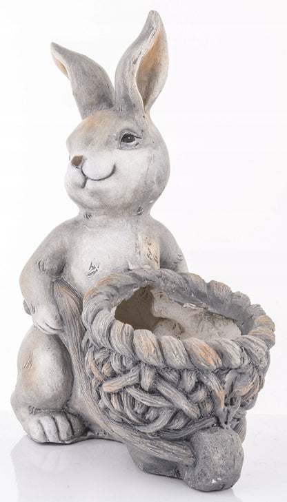 osłonka figurka zając 43 cm Królik wielkanocny doniczka