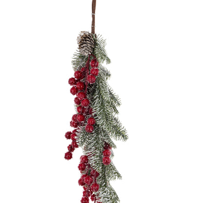 Stroik świąteczny 53cm dekoracyjna gałązka girlanda dekoracja wianek ozdoba