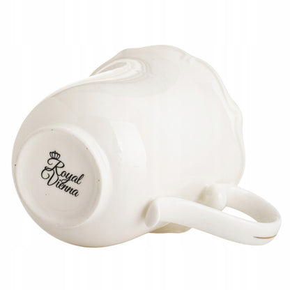 Kubek porcelanowy w pudełku 350 ml elegancki biały kubeczek