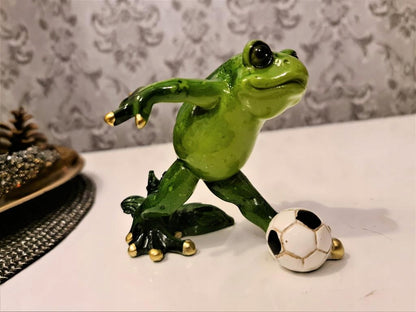 Figurka żabka 12,5cm żaba piłkarz, koszykarz 2szt