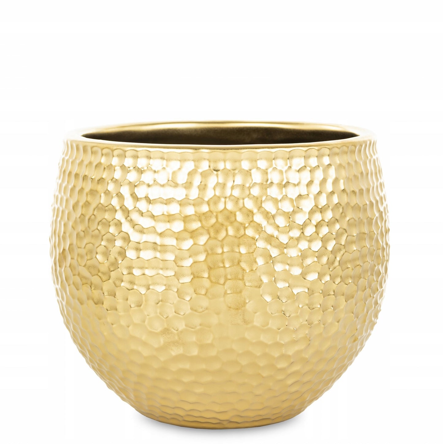 osłonka na doniczkę złota 13,5 x14,5 x14 ,5 wew. 13cm doniczka stylowa
