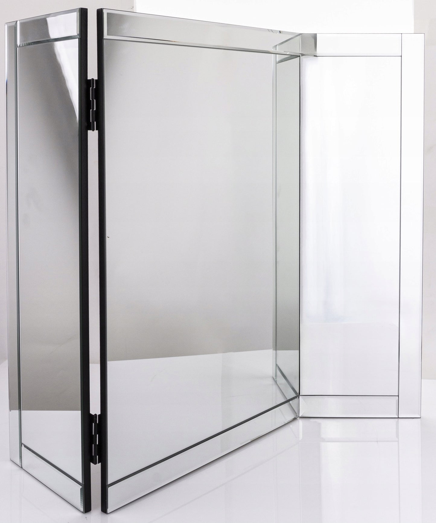 Lustro na toaletkę stojące Glamour prostokątne rozkładane 67 x 60 cm