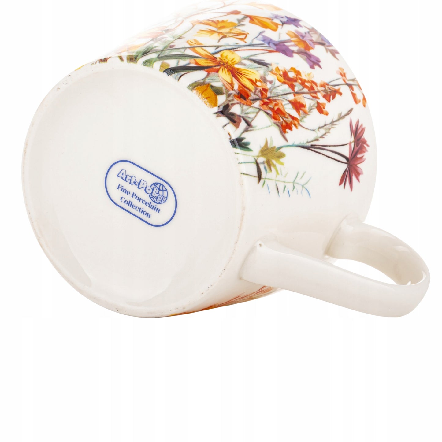 Duży kubek w pudełku porcelanowy 450 ml w kwiaty na prezent zmywarka