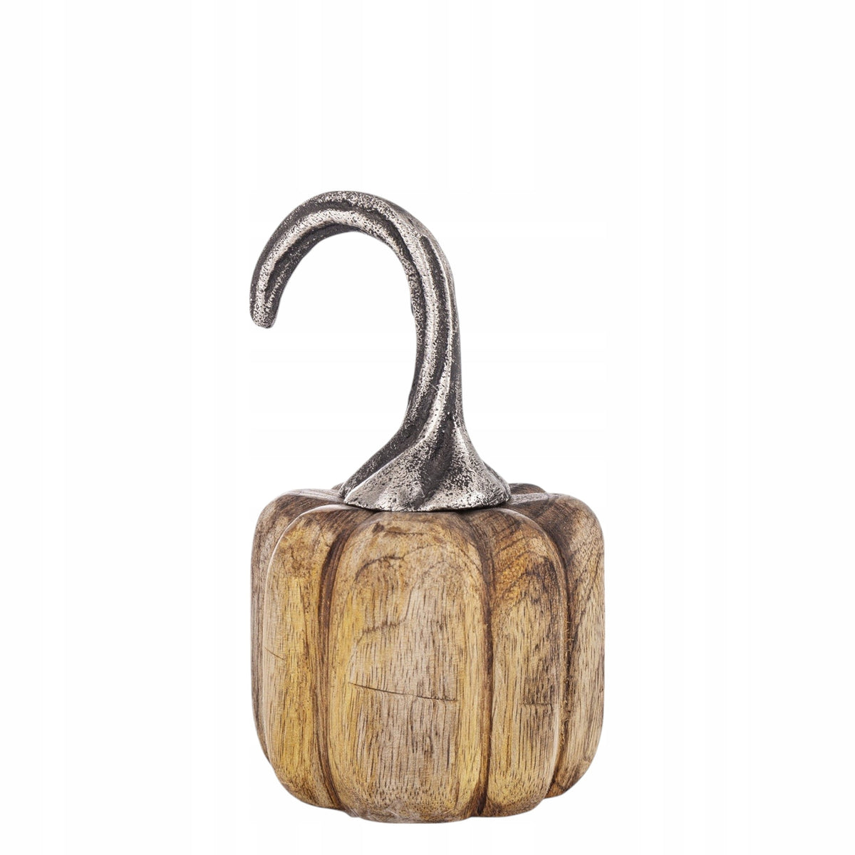 Figurka dekoracyjna dynia drewniana 14x8,5x8,5 cm drewno mango