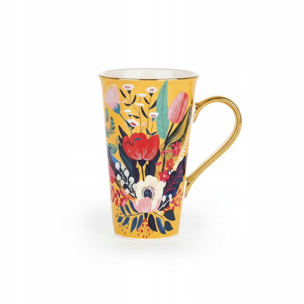Porcelanowy Duży ozdobny kubek XXL w pudełku na prezent 700ml