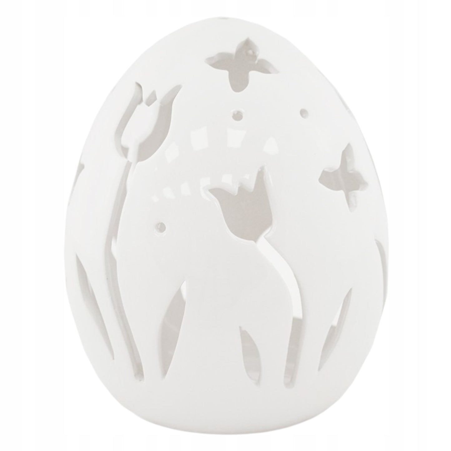 Jajko T-Light dekoracja wielkanoc ozdoba ceramiczna latarenka 20cm