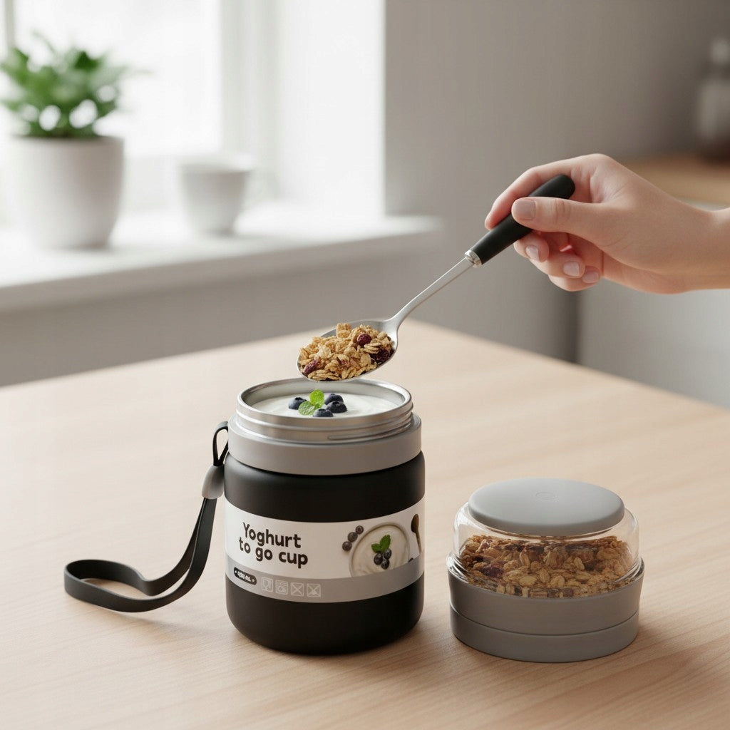 Pojemnik na lunch kubek termiczny na jogurt zupę sałatkę śniadaniowy