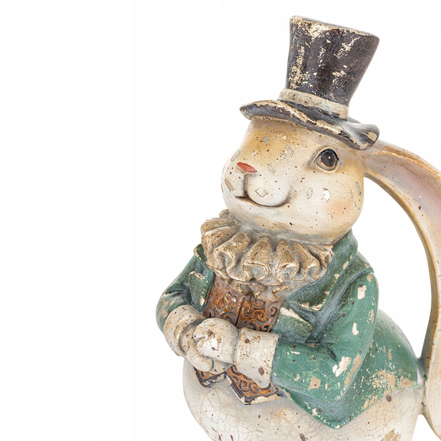 Figurka królik dekoracyjny vintage ozdoba wielkanocna figurka do domu 22cm
