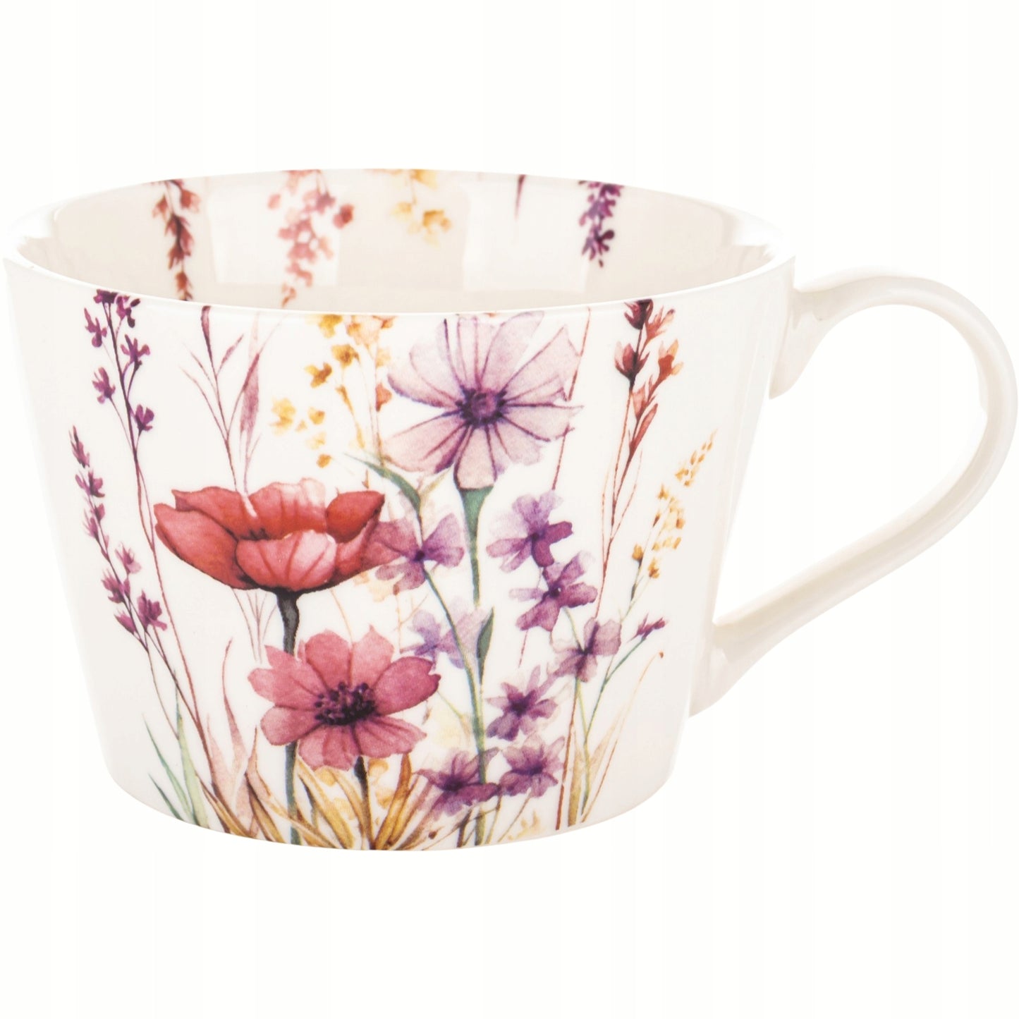 Porcelanowy Kubek Floral Garden duży wiosenny boho w kwiaty 450 ml