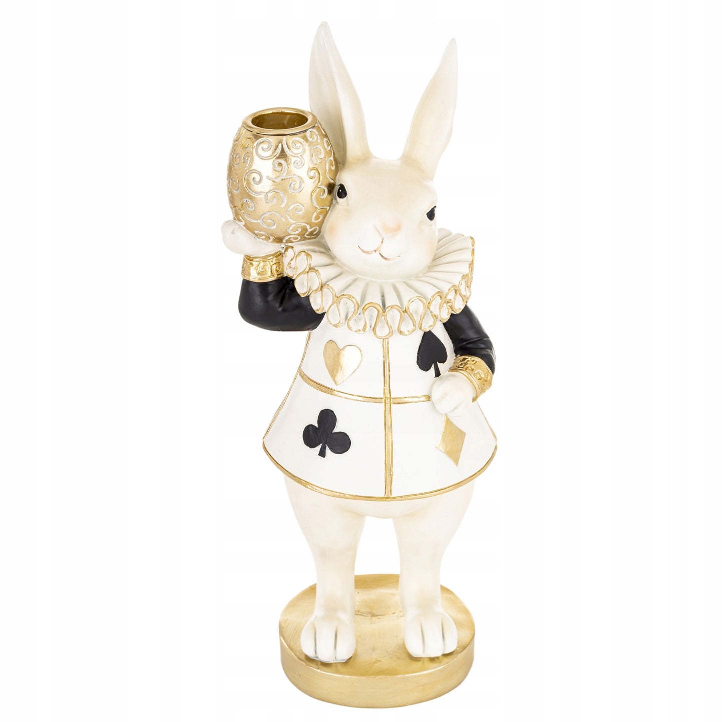 Figurka Królik Zając Wielkanocny 28 cm Elegancka Dekoracja Glamour Premium