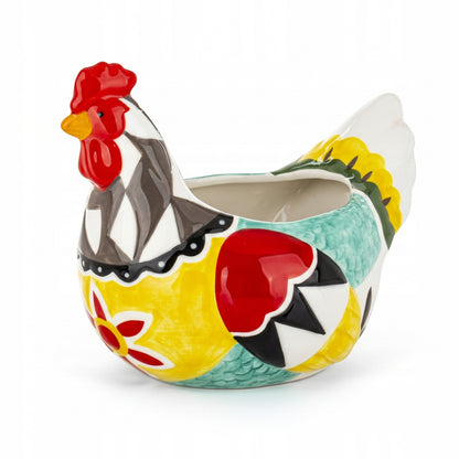 Ceramiczna Kura - Pojemnik Wielkanocny Figurka Osłonka Dekoracja Wiosenna