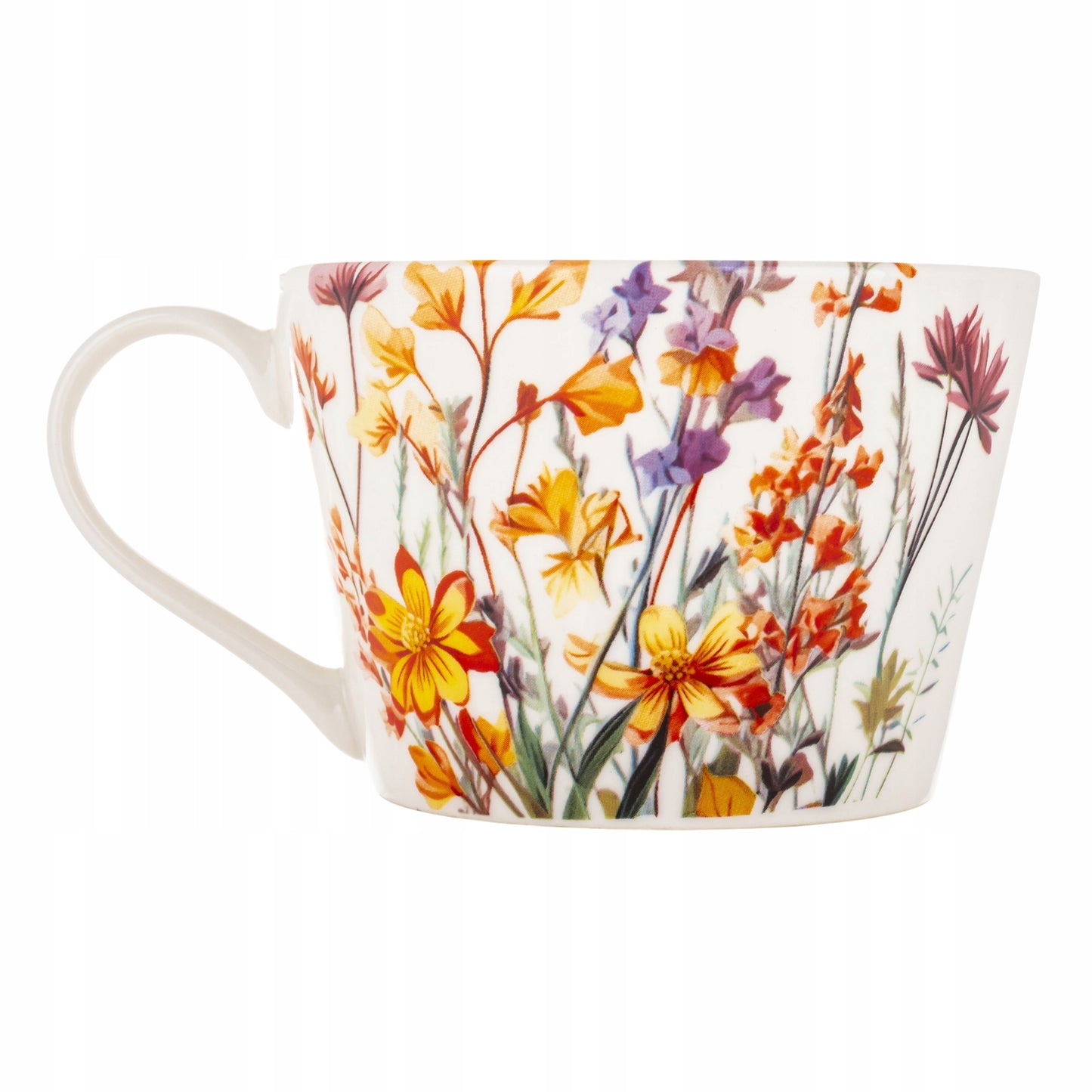 Duży kubek w pudełku porcelanowy 450 ml w kwiaty na prezent zmywarka