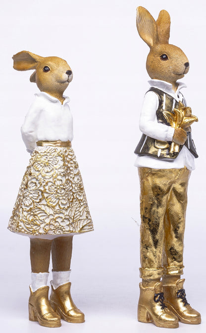 Figurka wielkanocna zając 28 cm