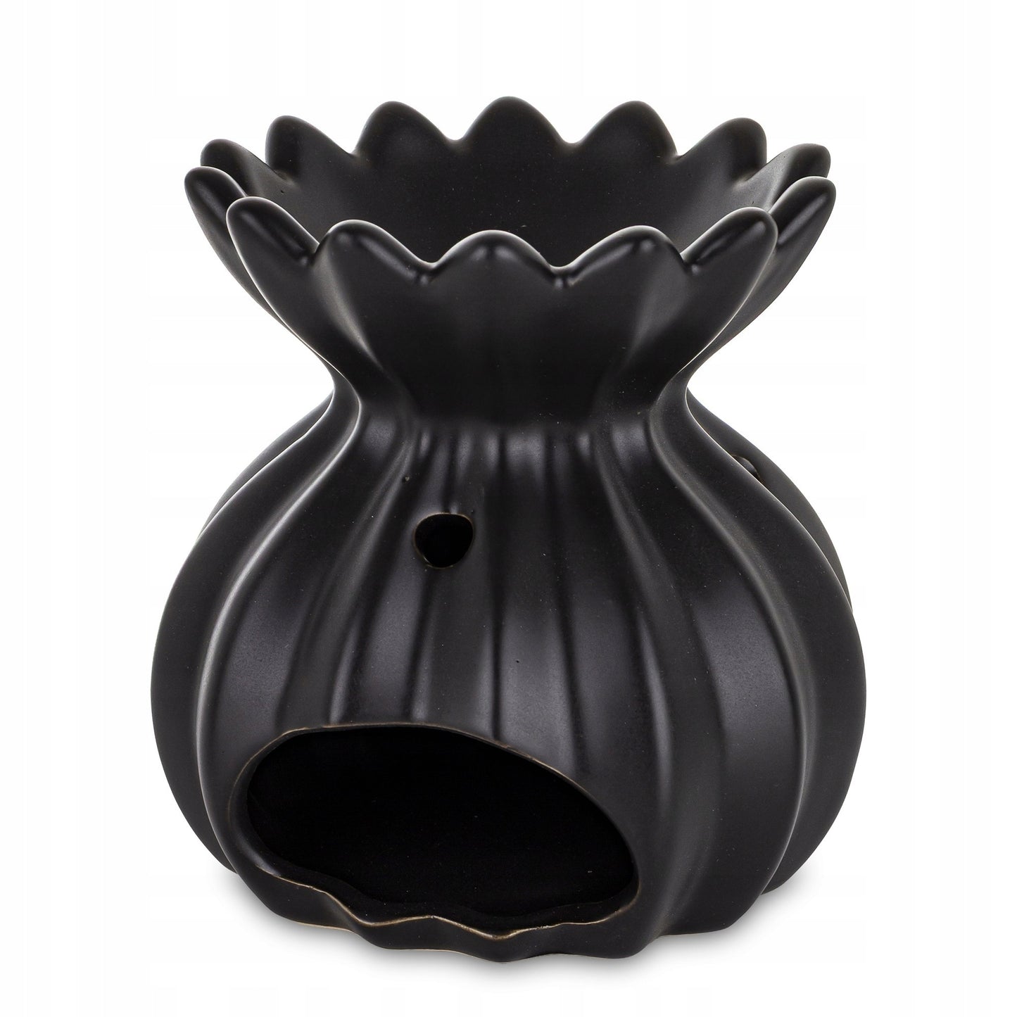 Kominek zapachowy ceramiczny czarny matowy 11 cm