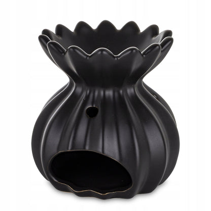 Kominek zapachowy ceramiczny czarny matowy 11 cm