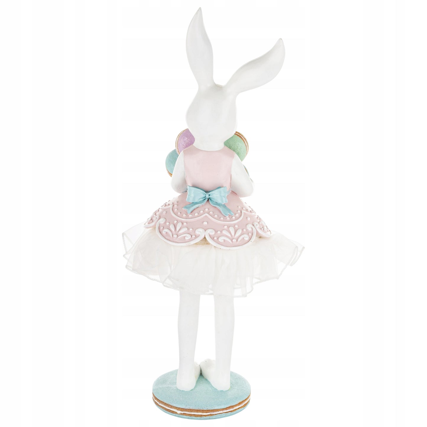 figurka zajączek wielkanocny biały dziewczynka króliczek 55cm XL