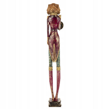 Figurka Pierrot Lew z Zegarkiem Dekoracja Statuetka Retro Vintage 78cm
