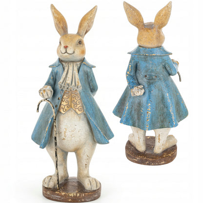 Figurka Królik Dekoracyjny 26cm Elegancki Dżentelmen Wielkanoc Ozdoba zając