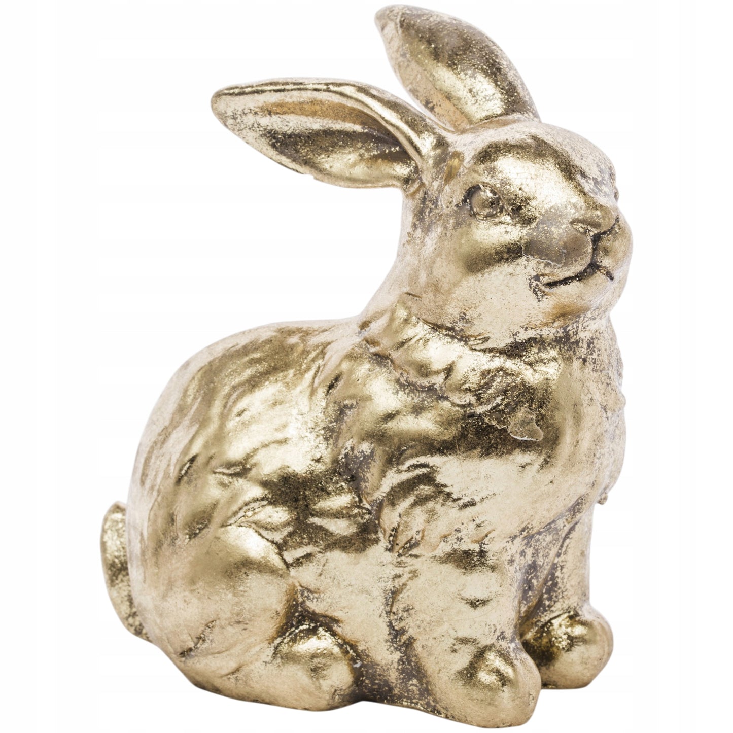 Królik figurka wielkanocna złota dekoracja zajączek ozdoba glamour