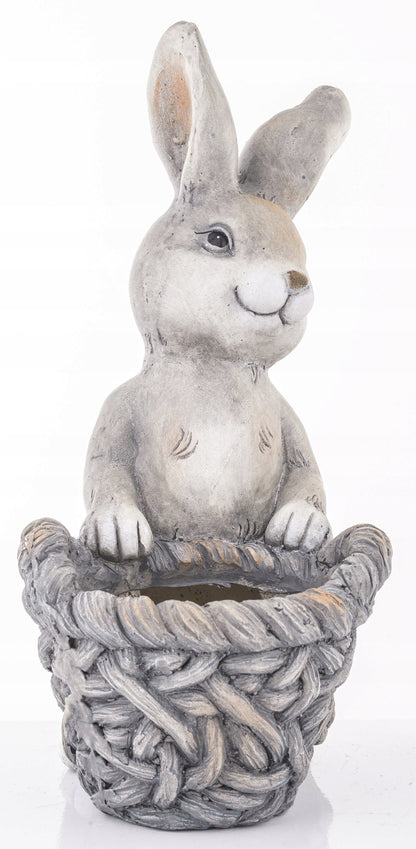 osłonka figurka zając 43 cm Królik wielkanocny doniczka