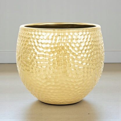 osłonka na doniczkę złota 13,5 x14,5 x14 ,5 wew. 13cm doniczka stylowa