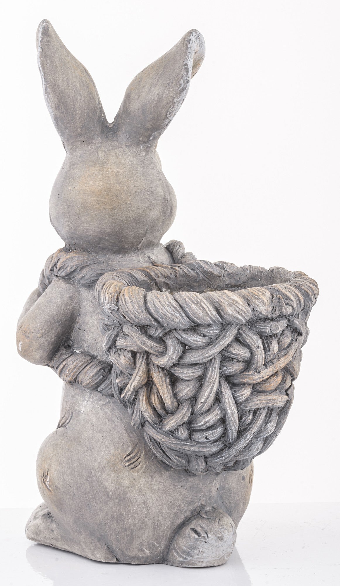 Osłonka figurka zając koszyk 41 cm Królik wielkanocny doniczka koszyczek