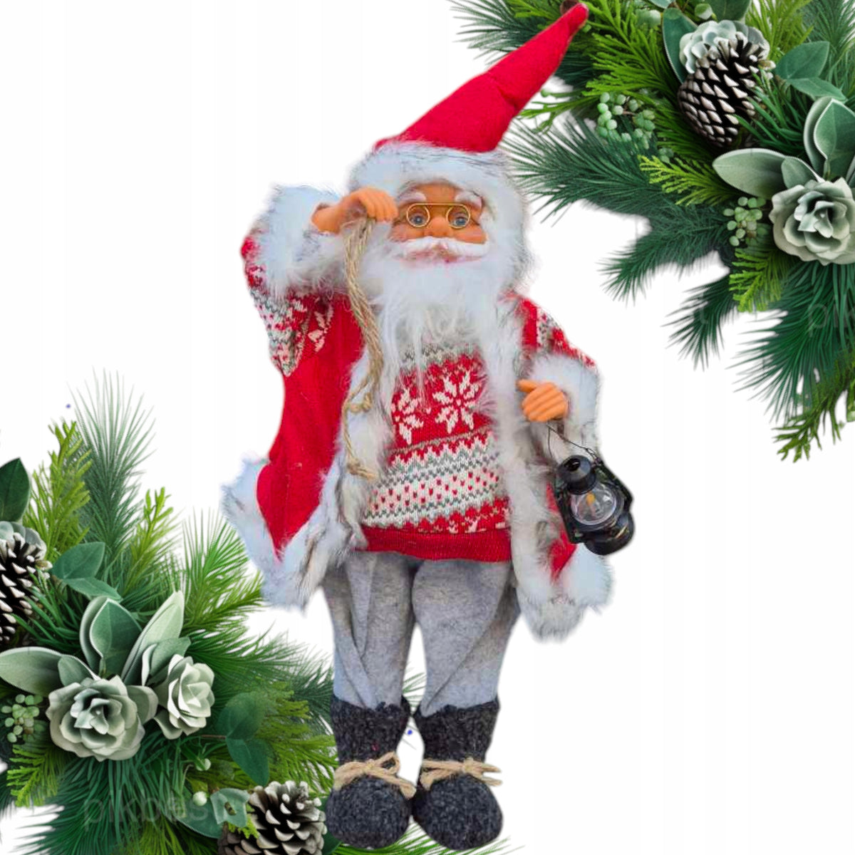 Mikołaj 60cm figurka świateczna Boże Narodzenie Prezent Mikołajki