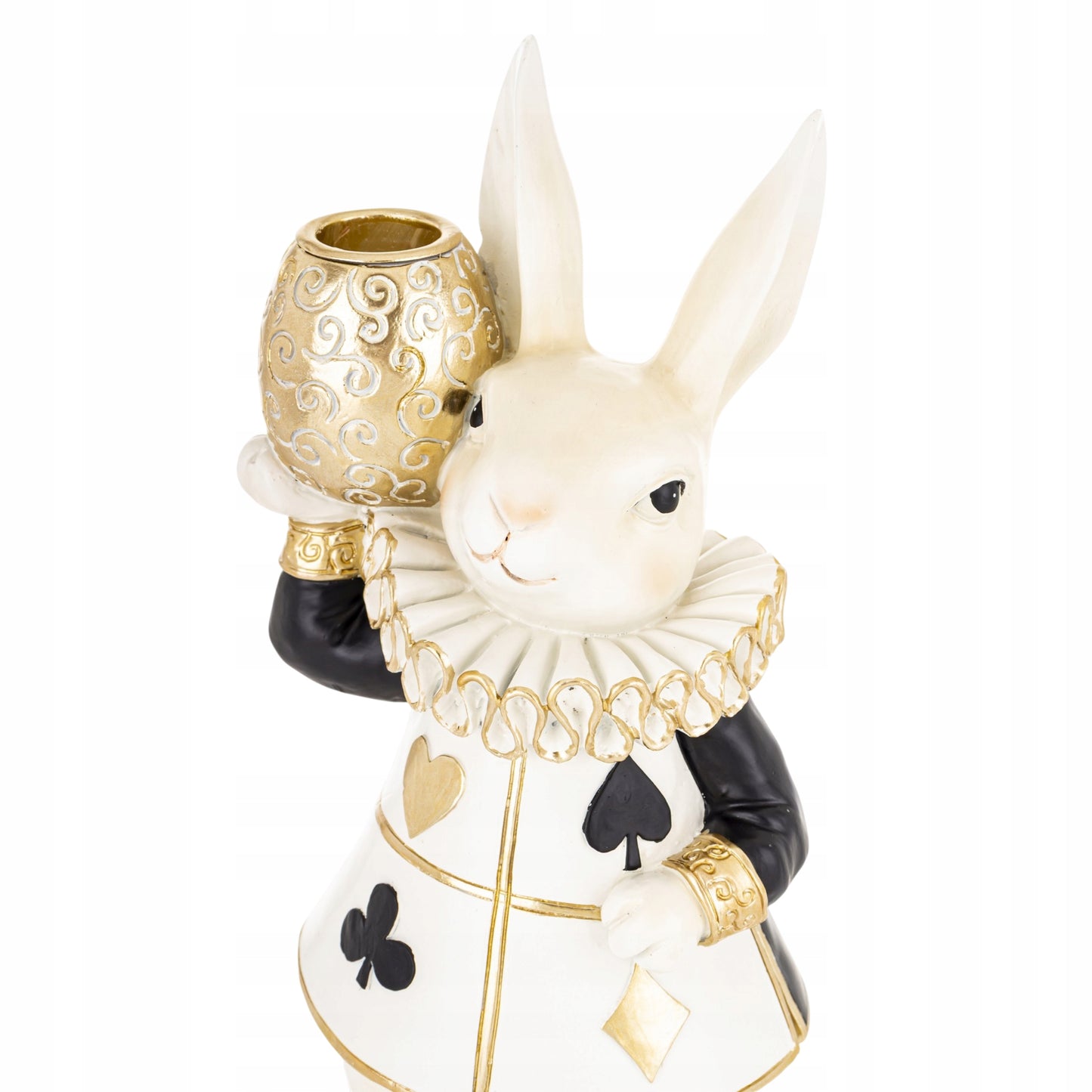 Figurka Królik Zając Wielkanocny 28 cm Elegancka Dekoracja Glamour Premium