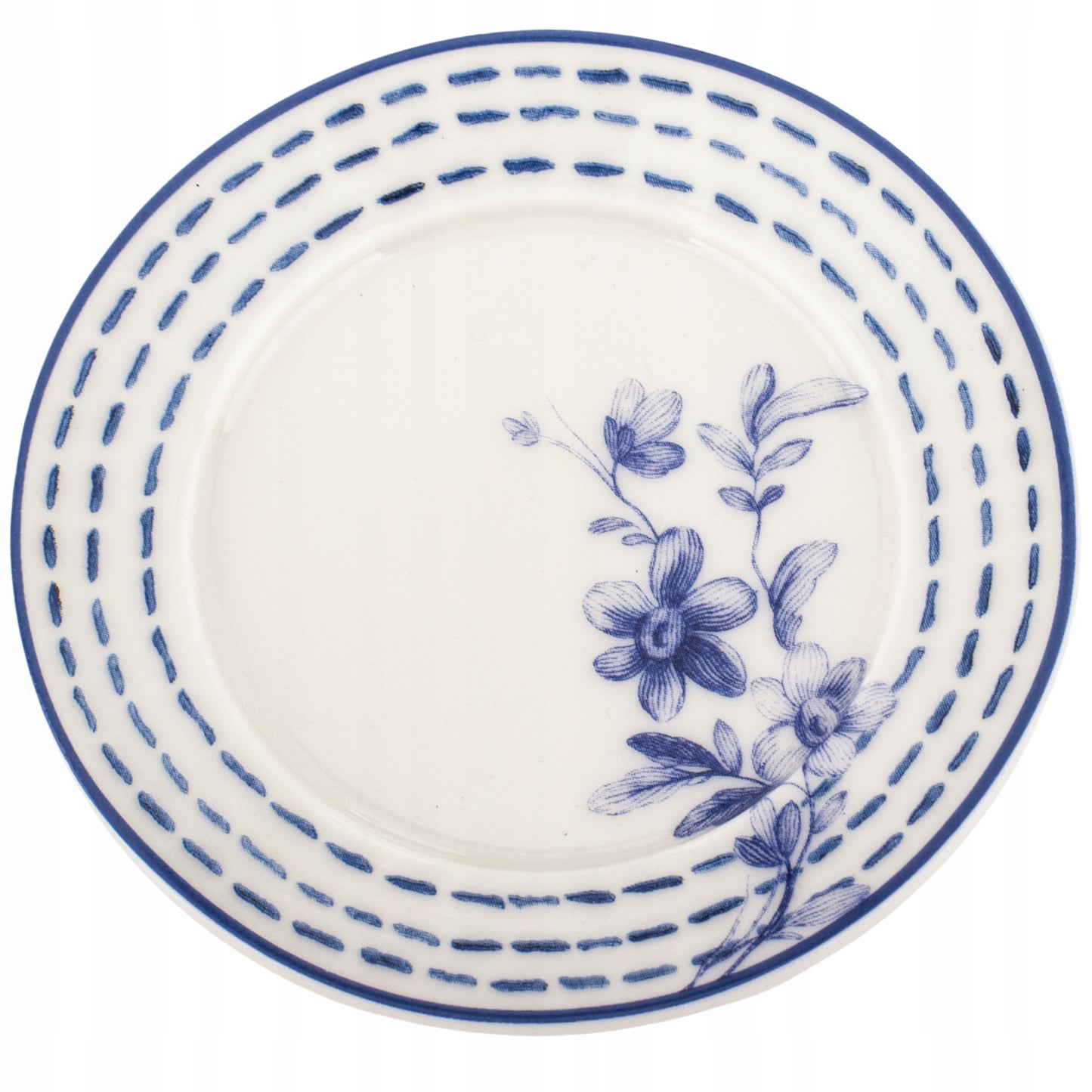Kubek z Zaparzaczem Porcelana Niebieska Blue Pokrywka Sitko 300 ml