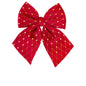 Kokarda tekstylna czerwona 25x25x3 cm