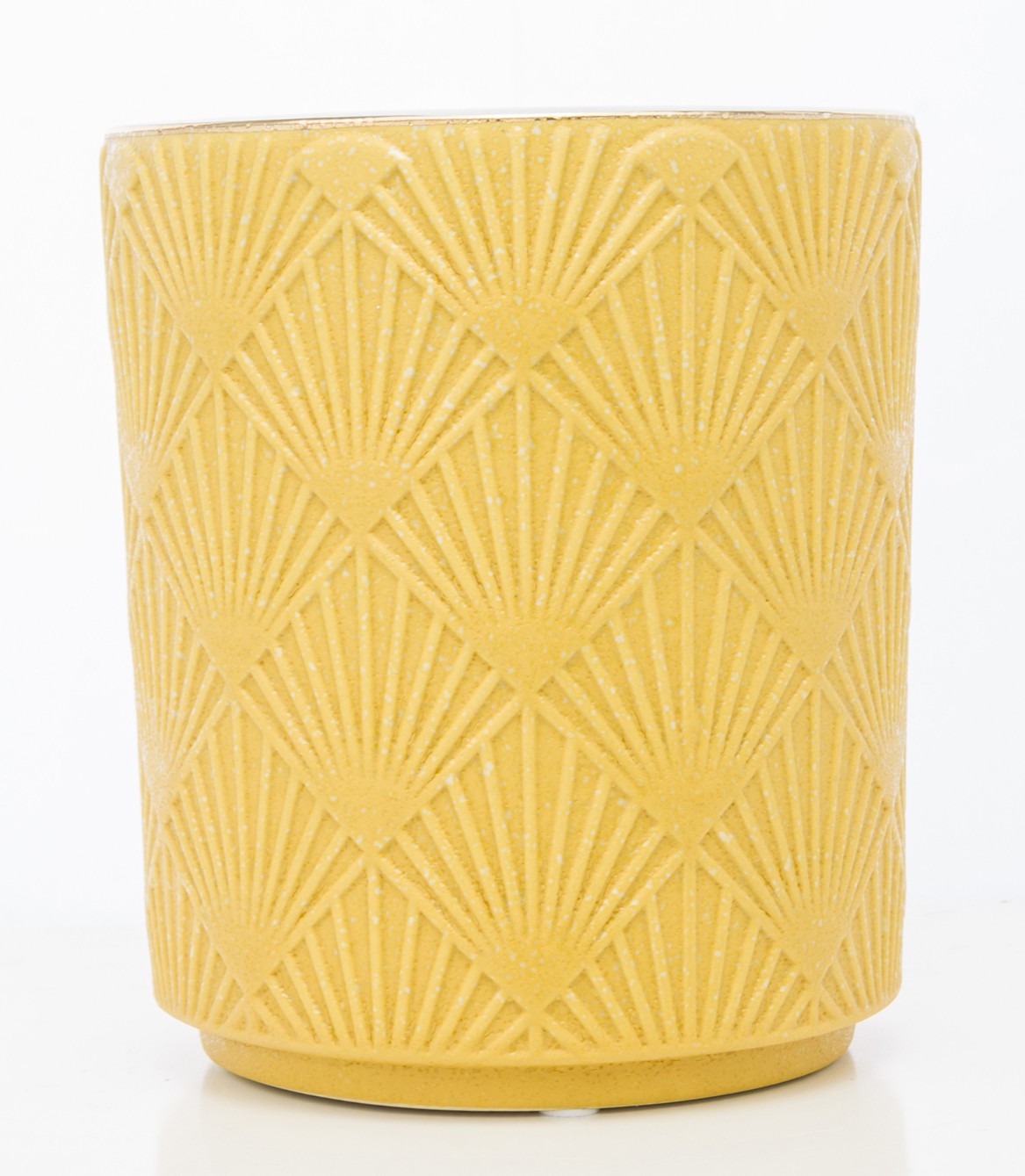 Osłonka 16,5 x 14,5 cm ceramika żółty