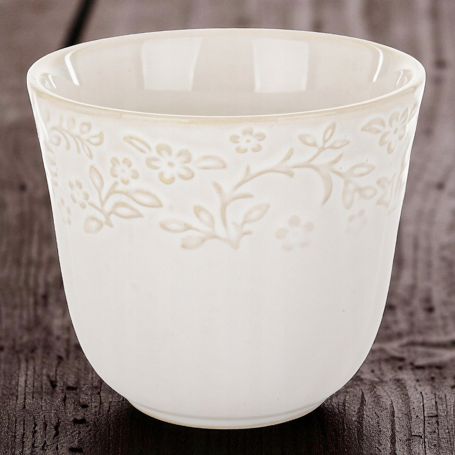 Filiżanka porcelanowa 250 ml 1 szt. kubek ecru Sarmatia porcelana