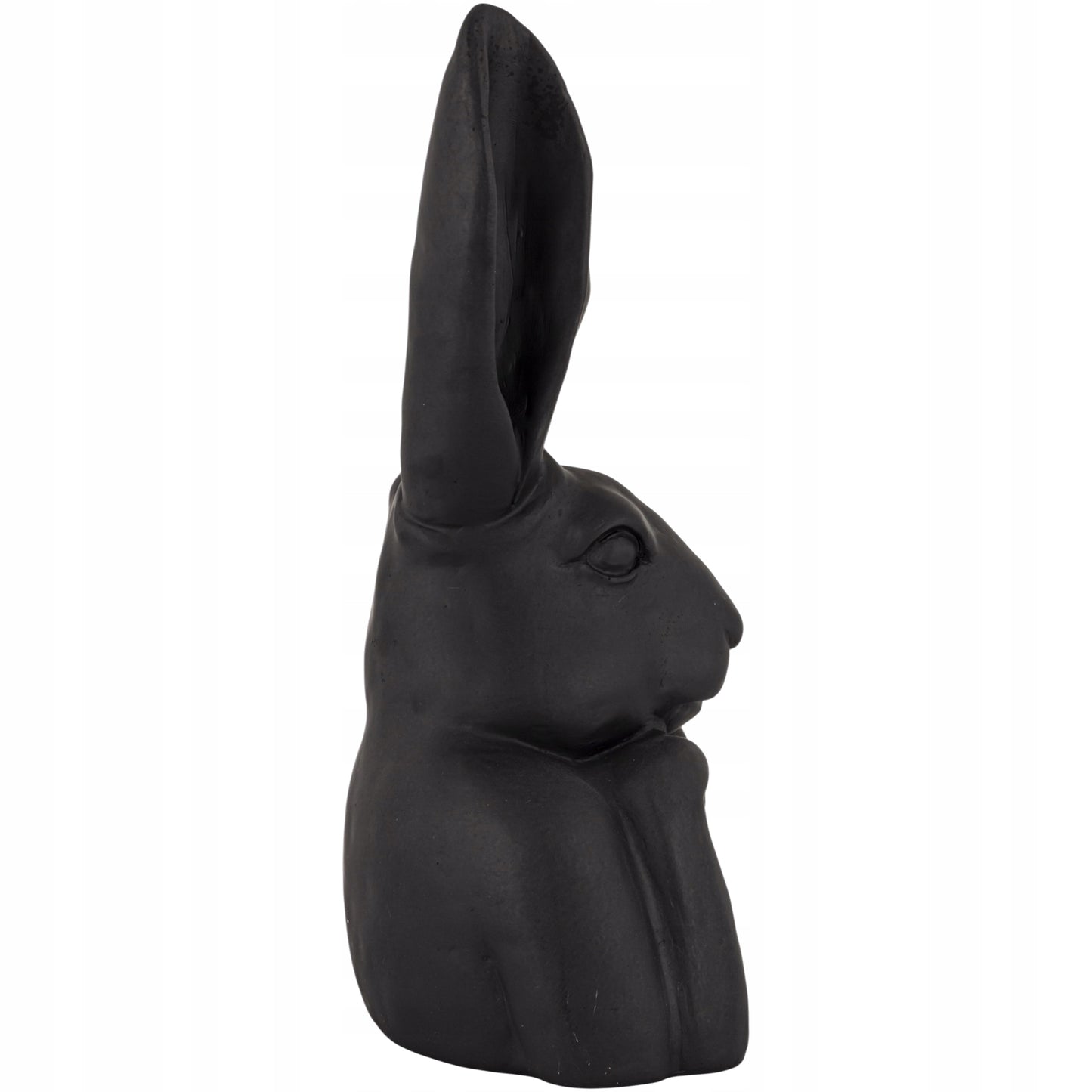 Figurka Królik Zajączek Statuetka Dekoracja Czarna Duża 47,5cm Loft