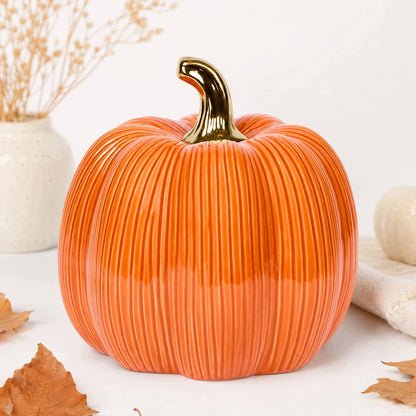 dynia ceramiczna 18x18 cm figurka Ozdoba jesienna halloween