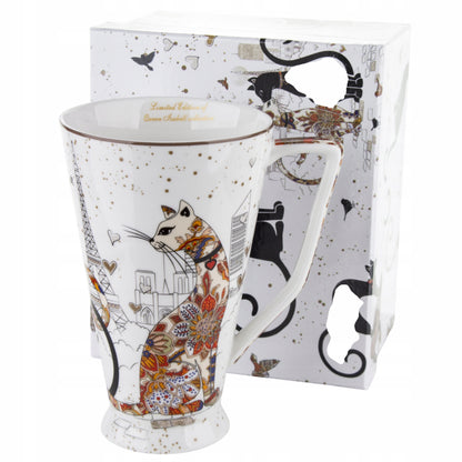 Kubek porcelanowy KOT 500ml kotek pudełko duzy kubeczek na prezent