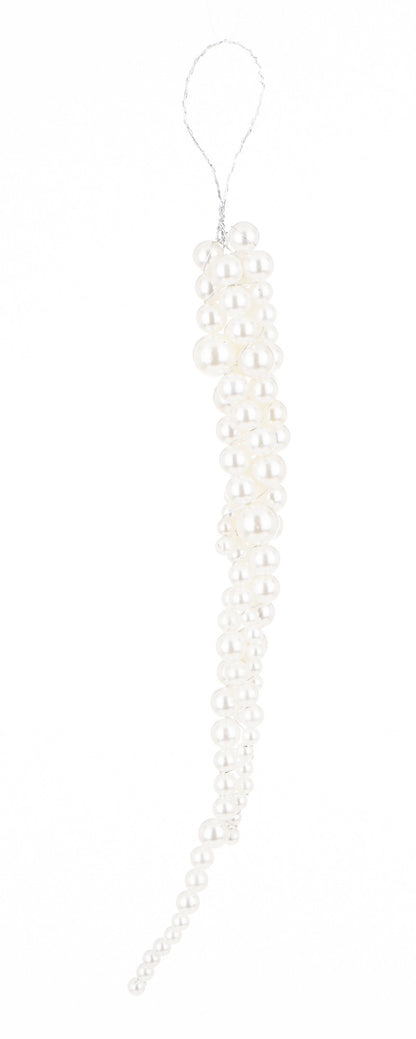Zawieszka z tworzywa biała 25x2,5x2,5 cm